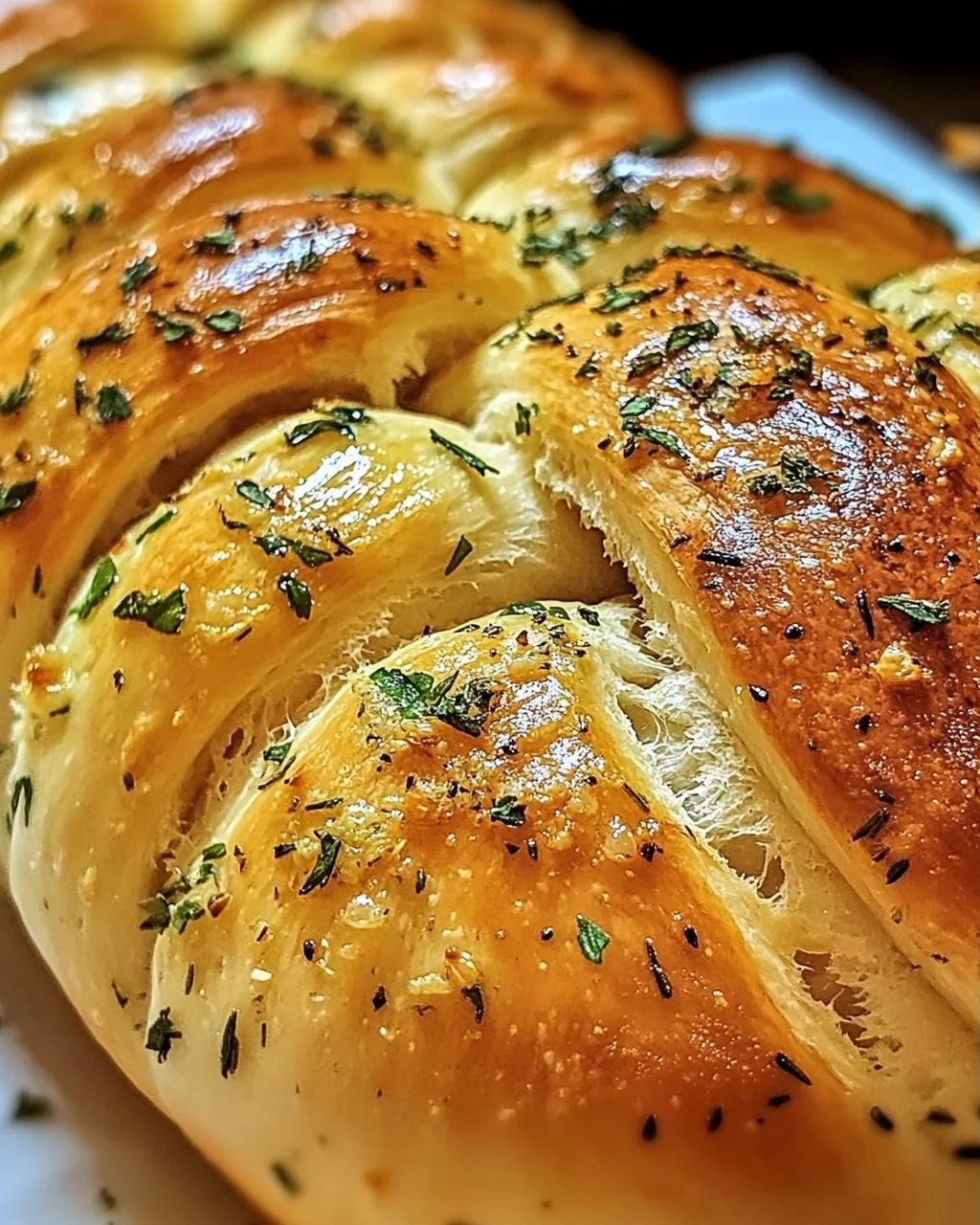 Aromatisches Knoblauch-Kräuter Zopfbrot für Genießer