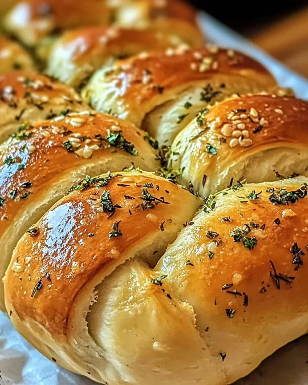 Aromatisches Knoblauch-Kräuter Zopfbrot für Genießer