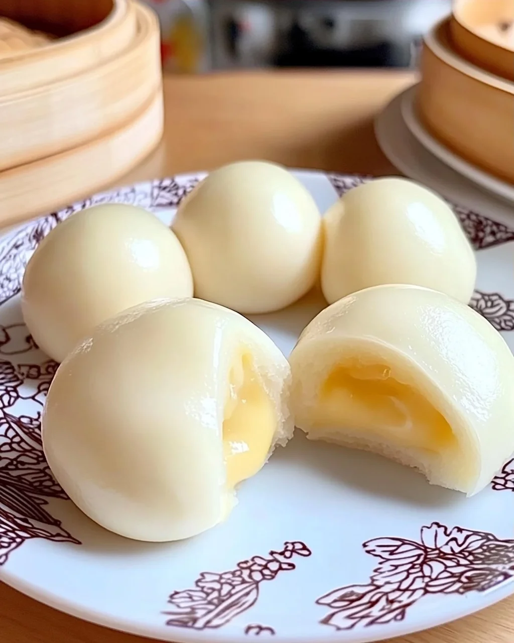 Chinesische gedämpfte Puddingbrötchen einfach selbst machen