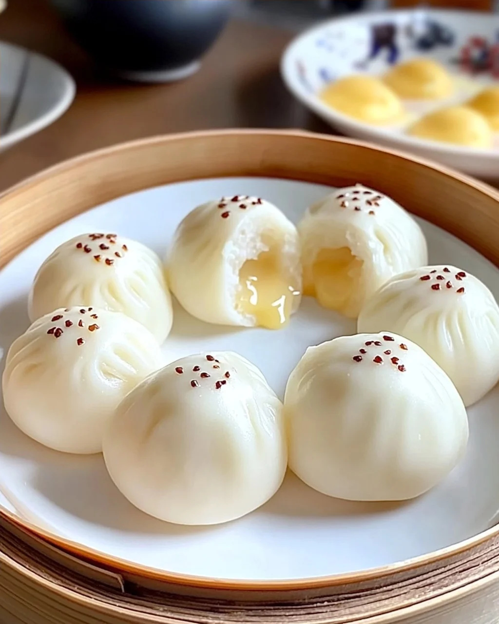 Chinesische gedämpfte Puddingbrötchen einfach selbst machen