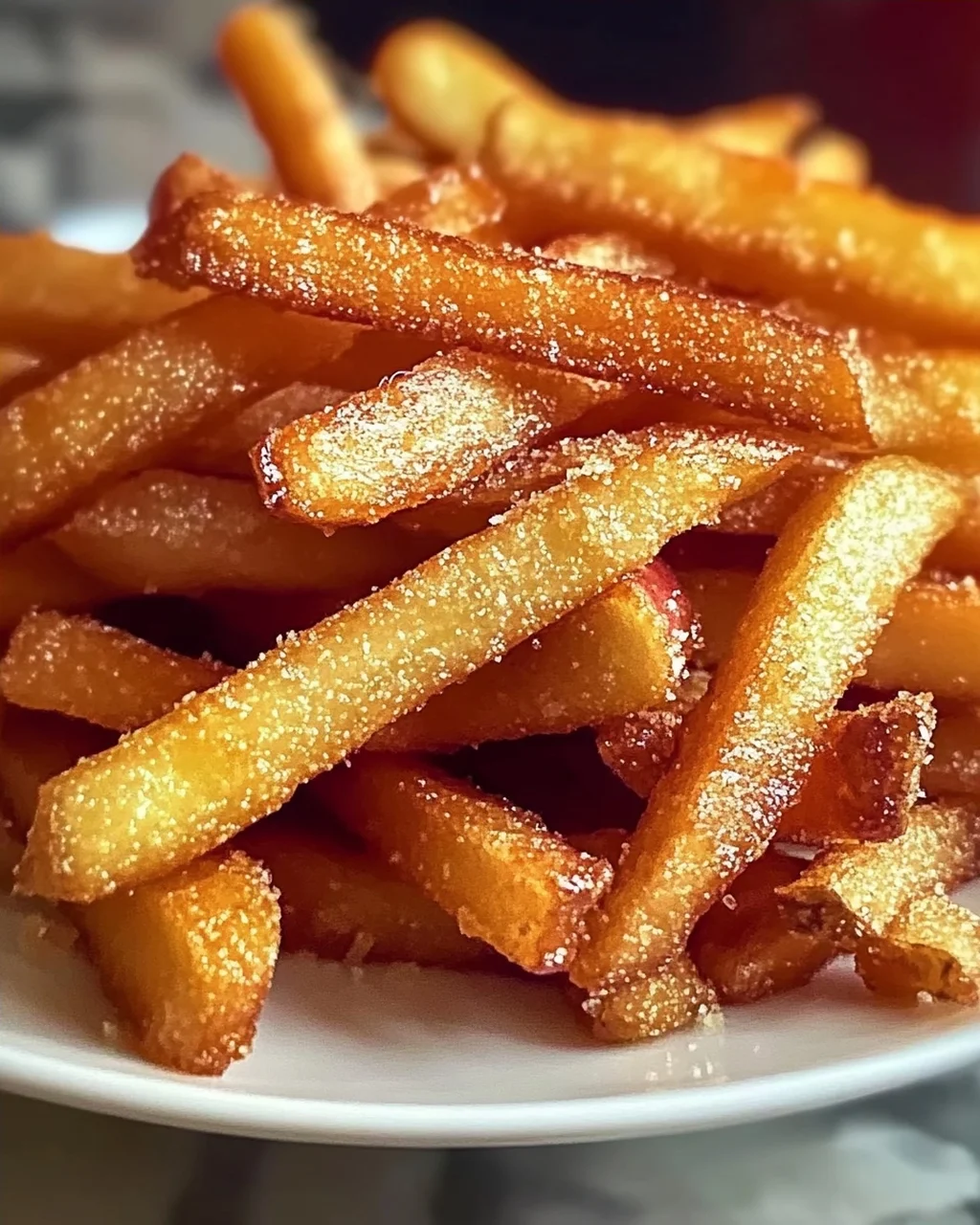Crispy Apfel Pommes: Heißluftfritteuse Rezept leicht gemacht