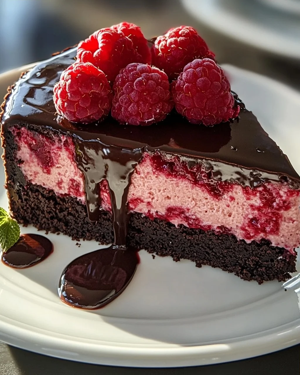 Dunkle Schoko Himbeer Cheesecake Rezept – unwiderstehlich gut!