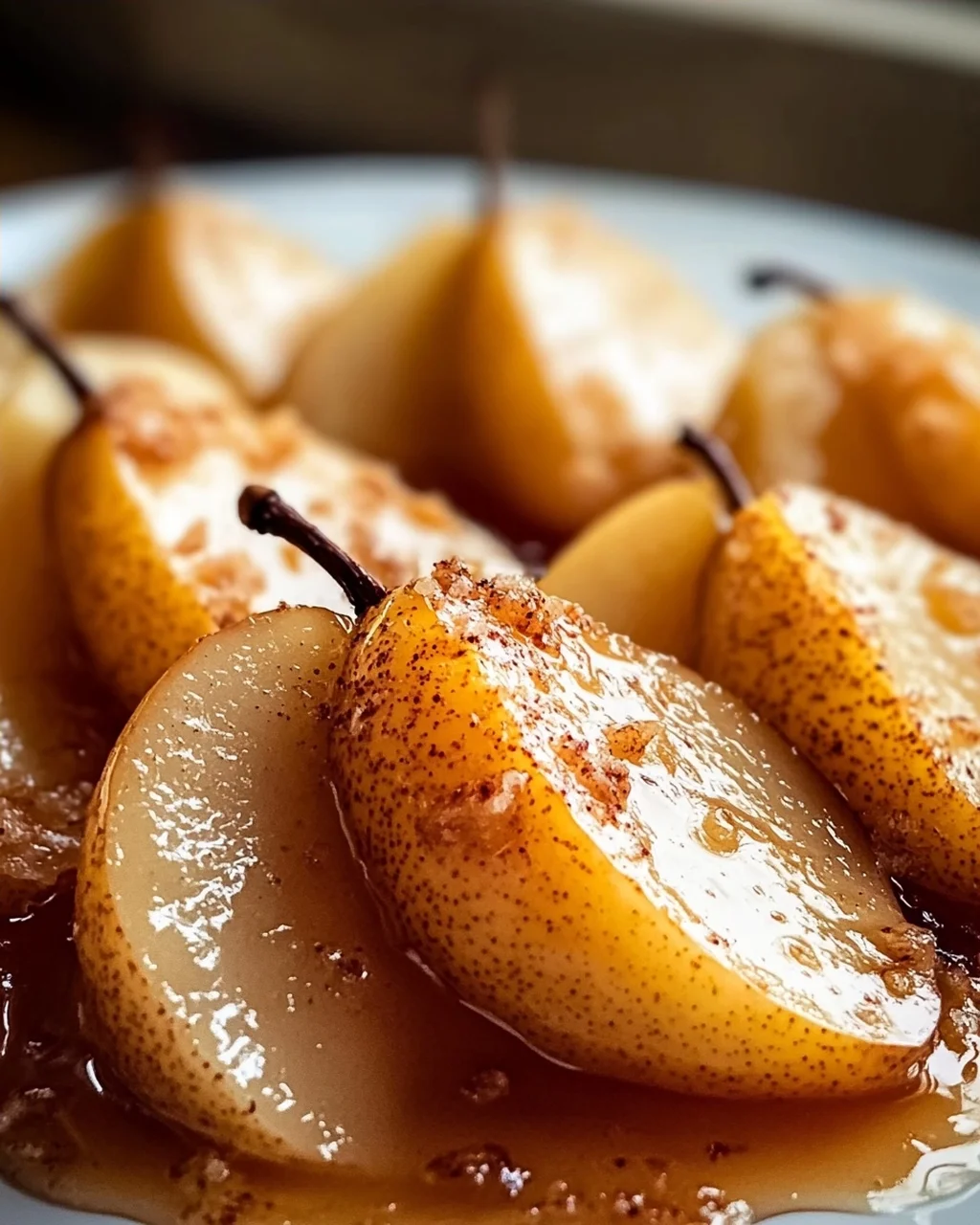 Einfach & Lecker: Gebackene Birnenscheiben mit Ahorn-Glasur
