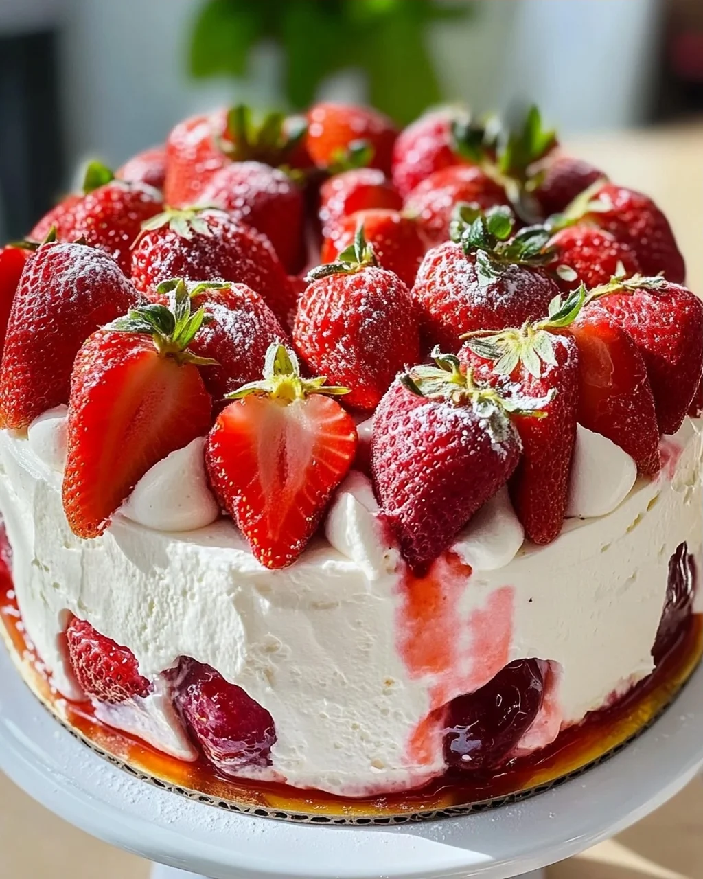 Erdbeertorte ohne Gelatine