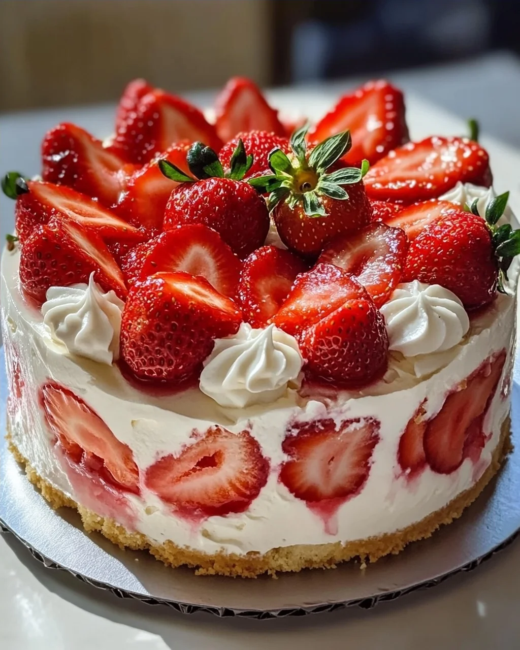 Erdbeertorte ohne Gelatine