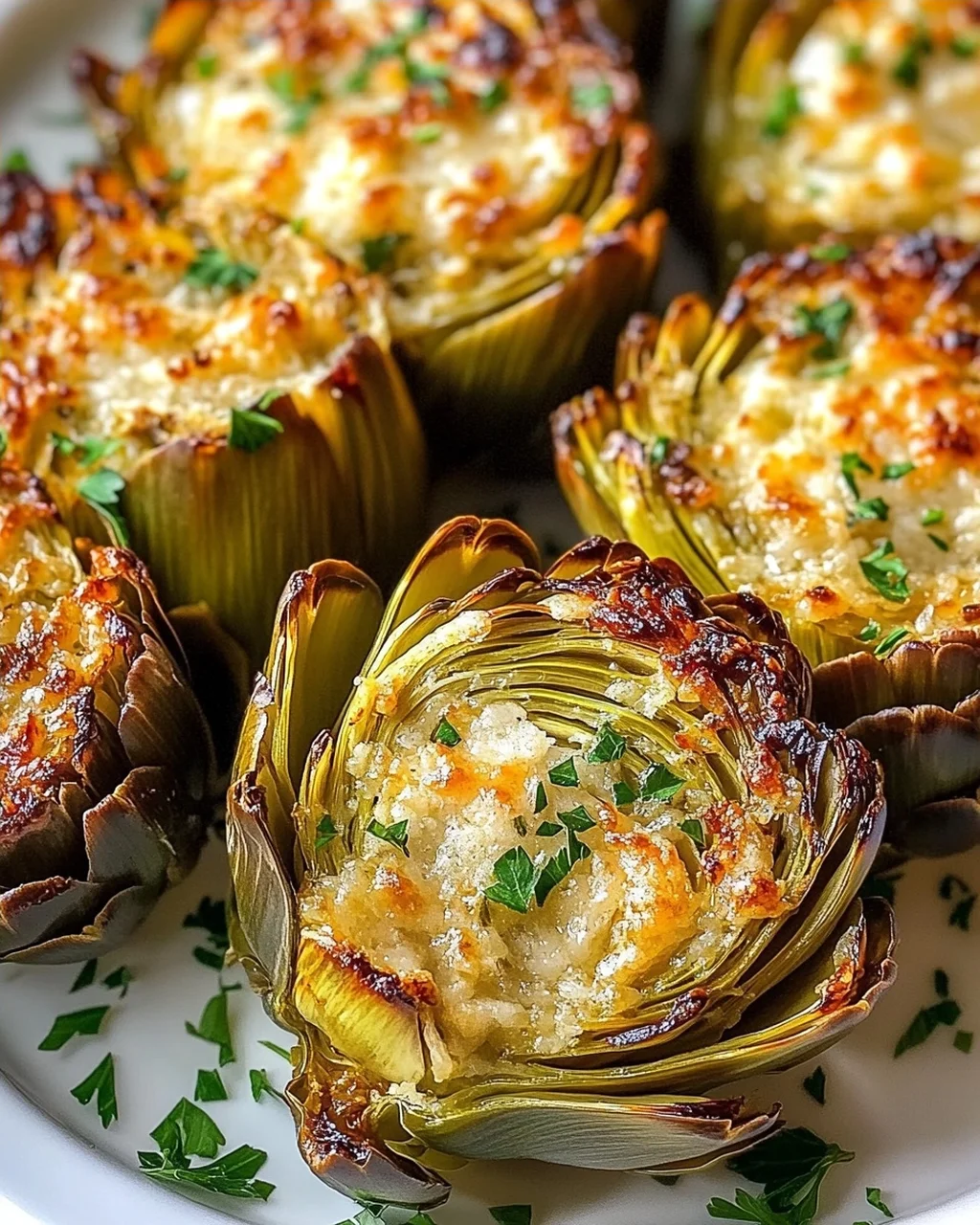 Garlic Parmesan Artichokes