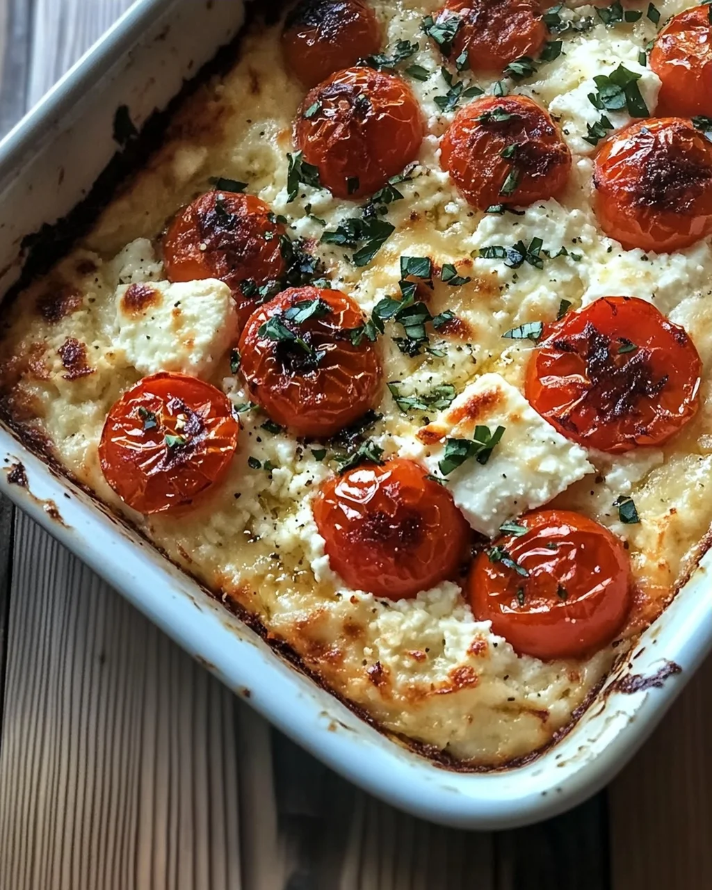 Griechischer Feta Auflauf mit Tomaten