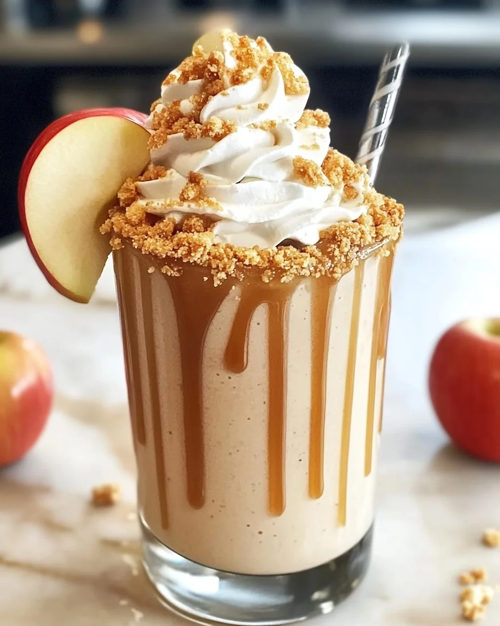 Karamell-Apfel-Pie-Milchshake für den perfekten Genuss
