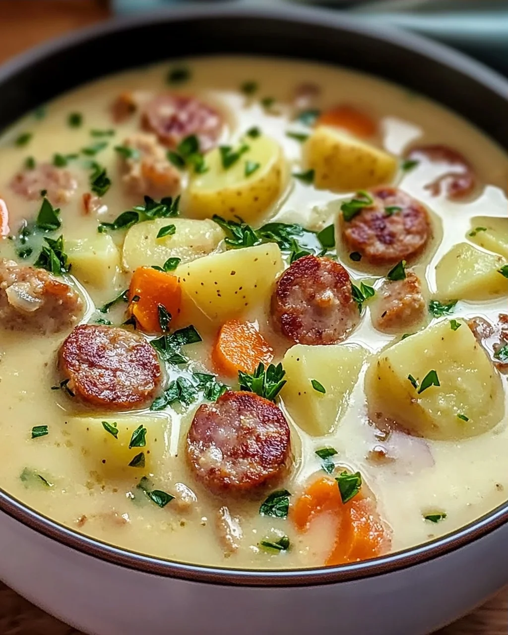 Kartoffelsuppe mit Wurst – Deftiger Genuss für Zuhause