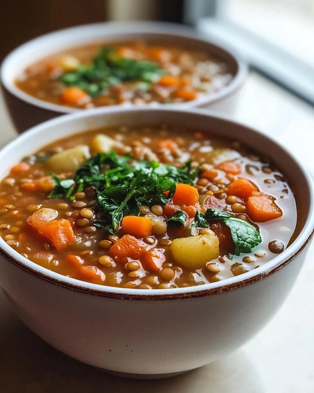 Klassisch Herzhafte Linsengemüsesuppe - Dein Seelenwärmer