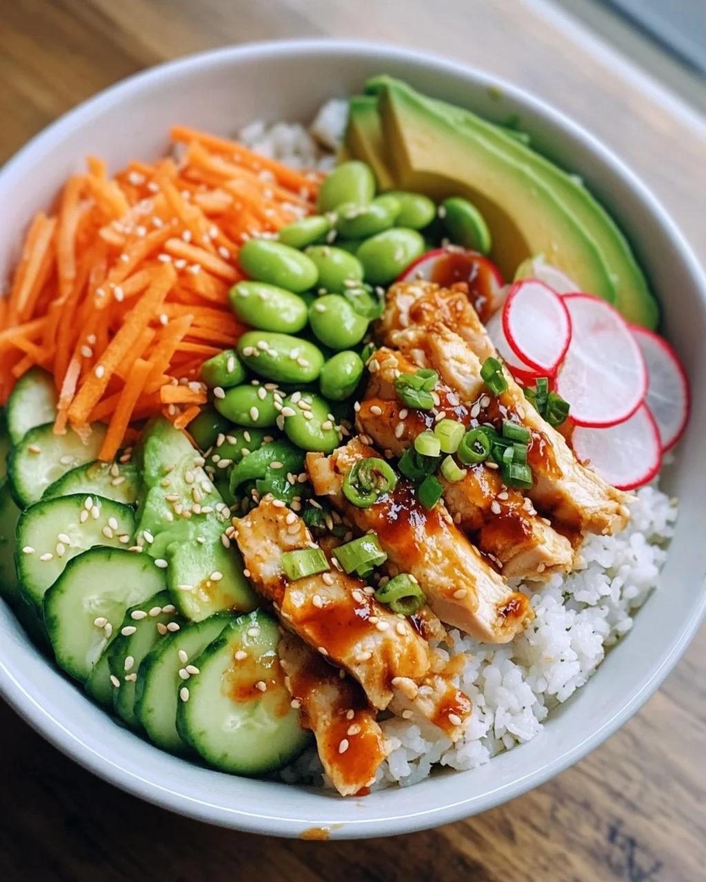 Klassische Chicken Poke Bowl mit Sesamreis: Dein Lieblingsrezept