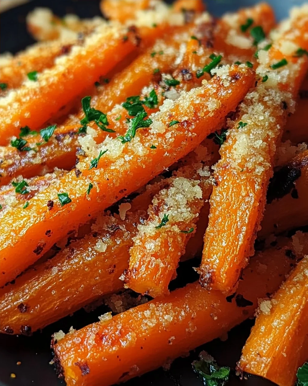 Knoblauch-Parmesan-Ofenkarotten