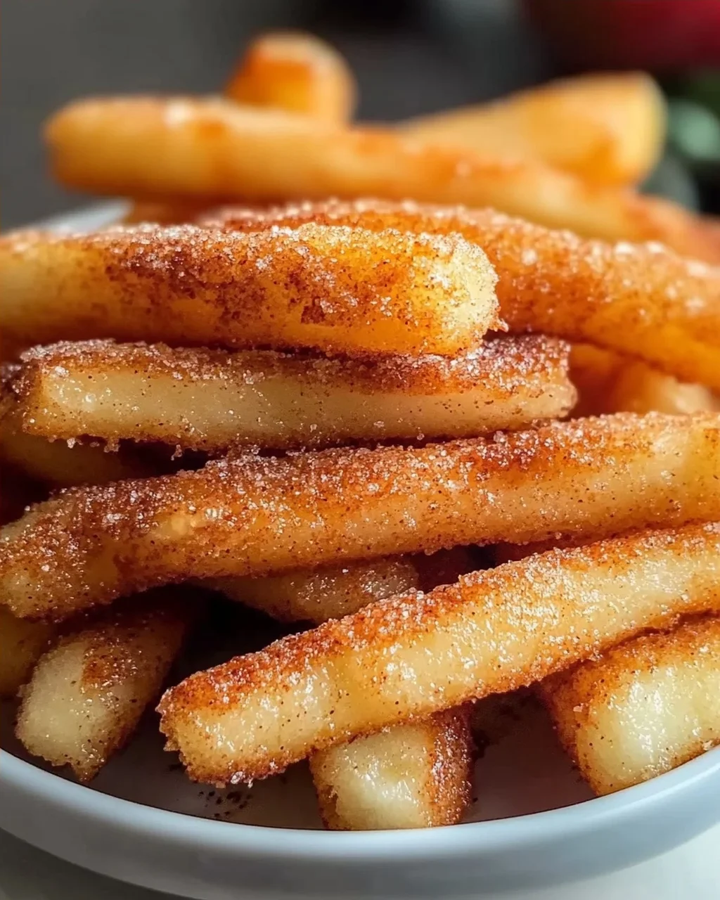 Knusprige Apfelsticks aus dem Airfryer – Dein gesunder Snack!