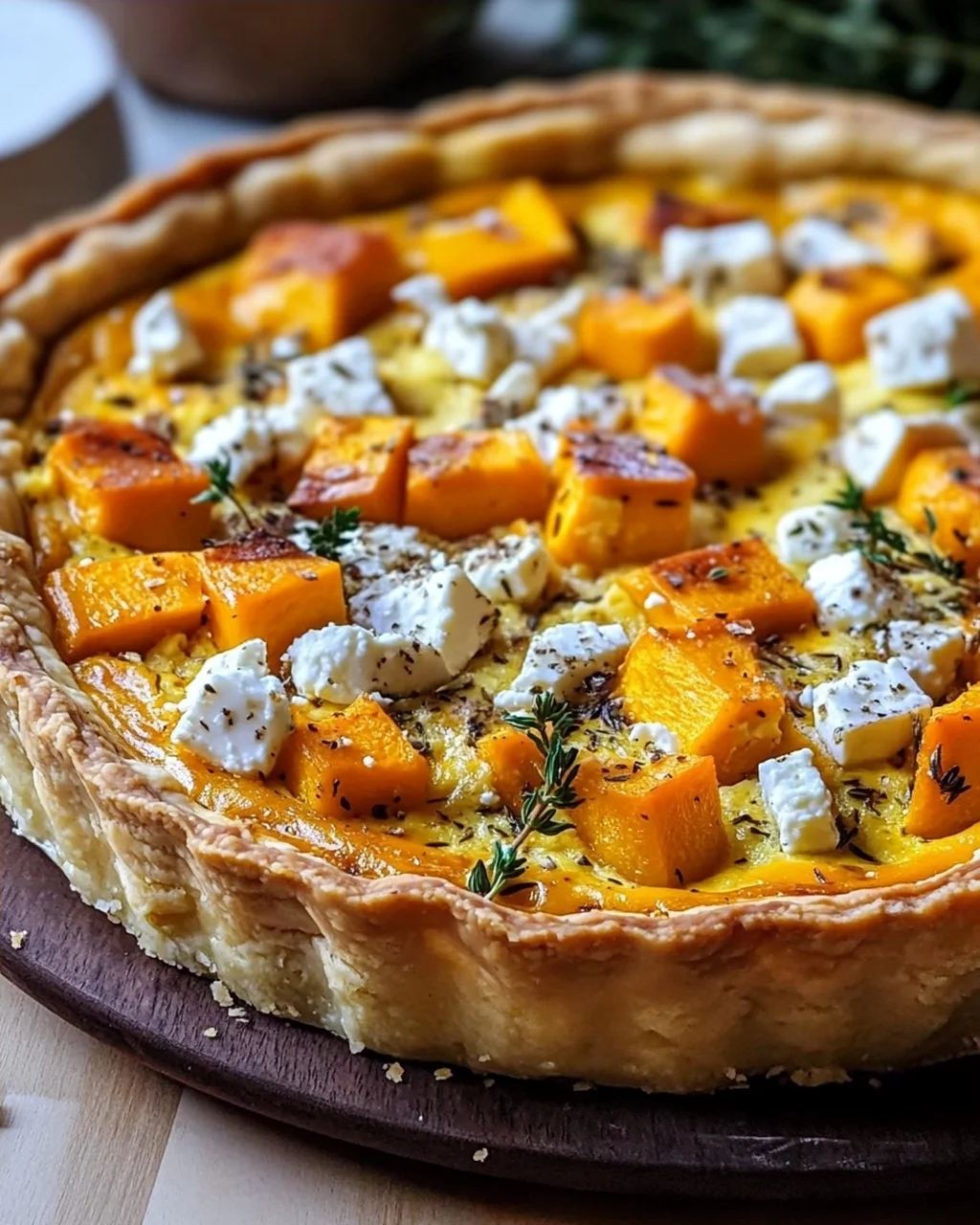 Kürbis Quiche mit Feta – Einfaches Rezept für Herbstgenuss!