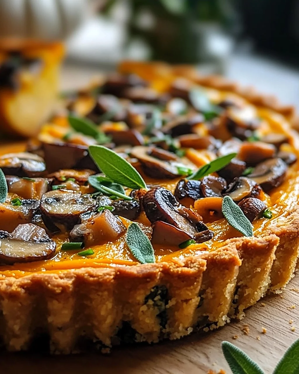 Kürbis-Salbei-Pilz-Tarte: Ein Erntezauber-Rezept