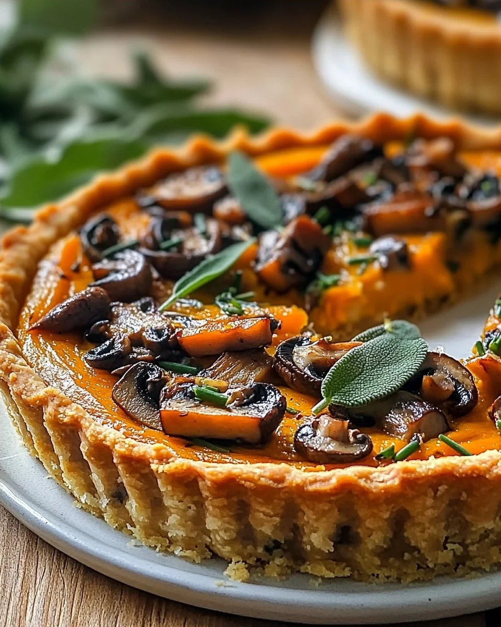 Kürbis-Salbei-Pilz-Tarte: Ein Erntezauber-Rezept