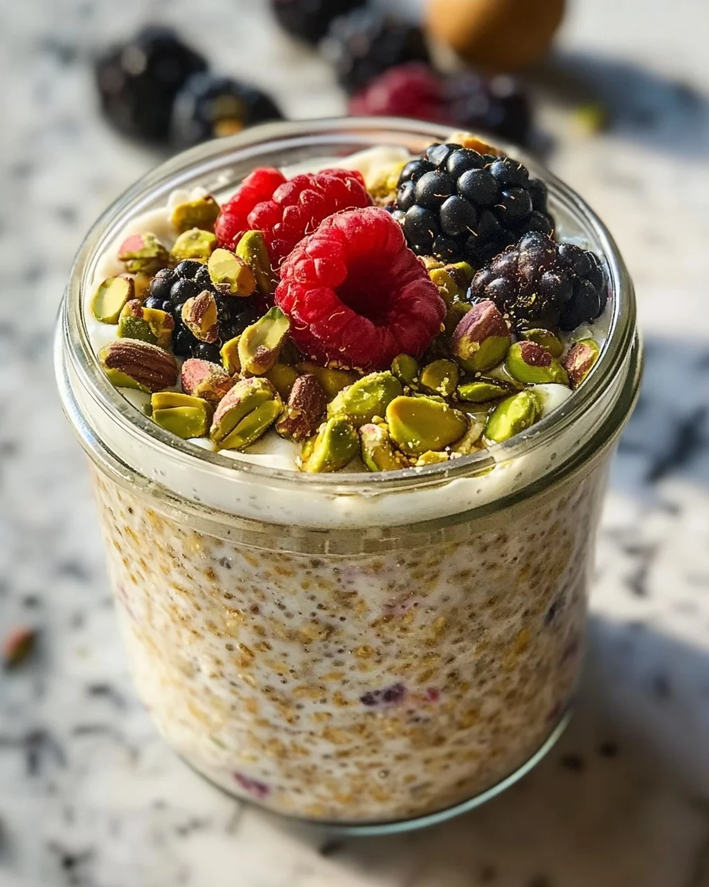Leckere Pistachio Overnight Oats für einen gesunden Start!