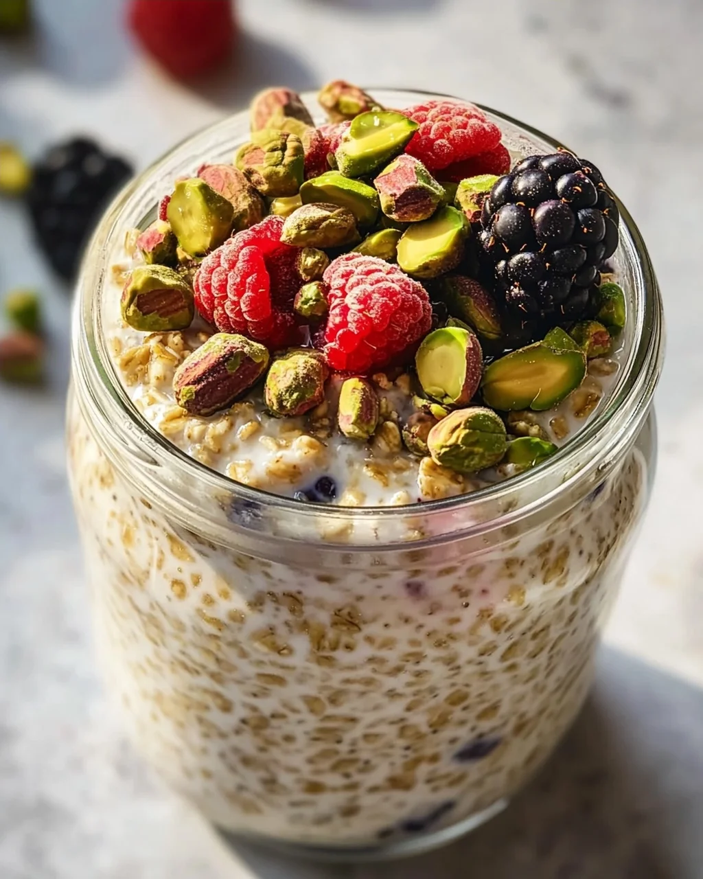 Leckere Pistachio Overnight Oats für einen gesunden Start!