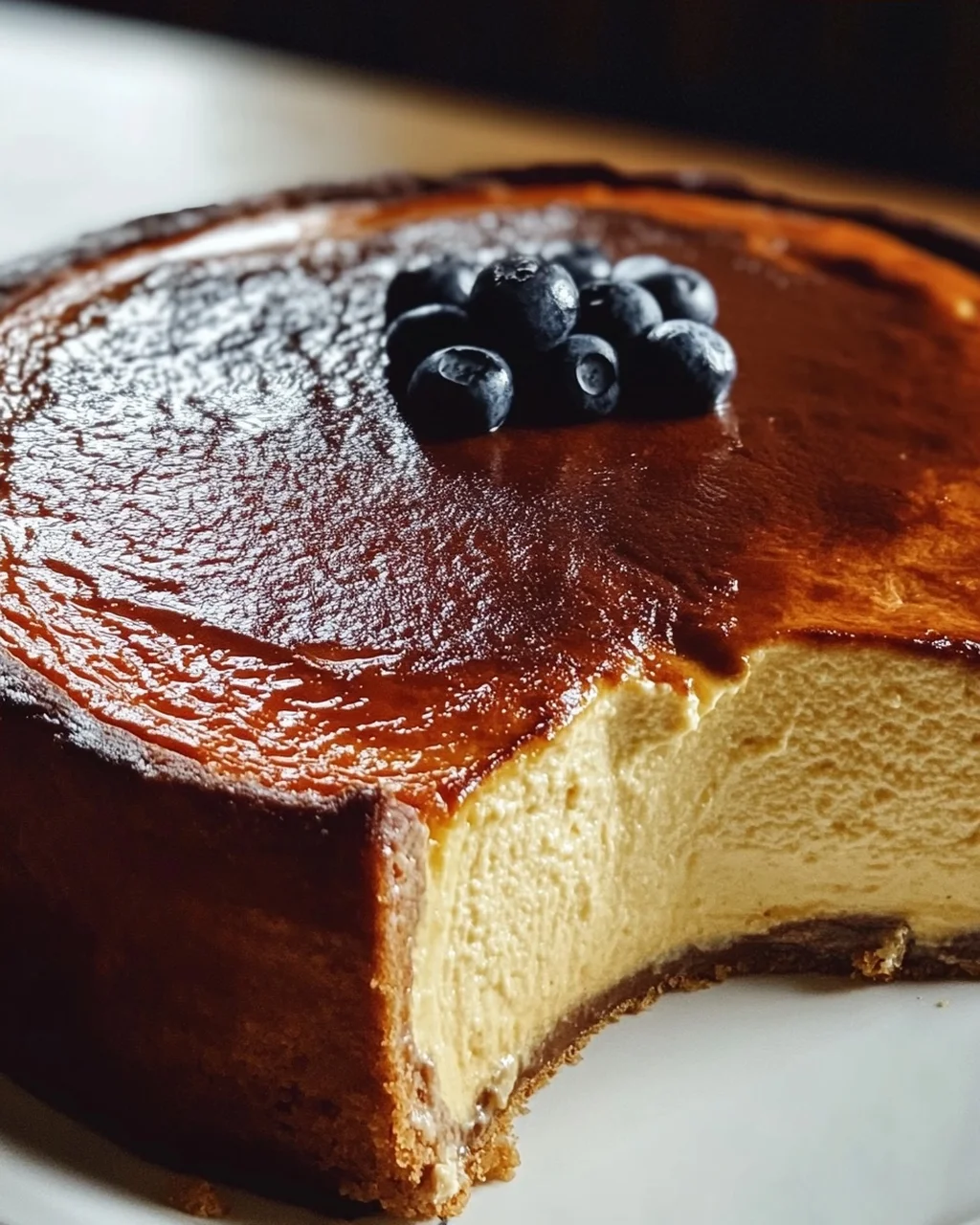 Leckeres Burnt Basque Cheesecake aus der Kastenform