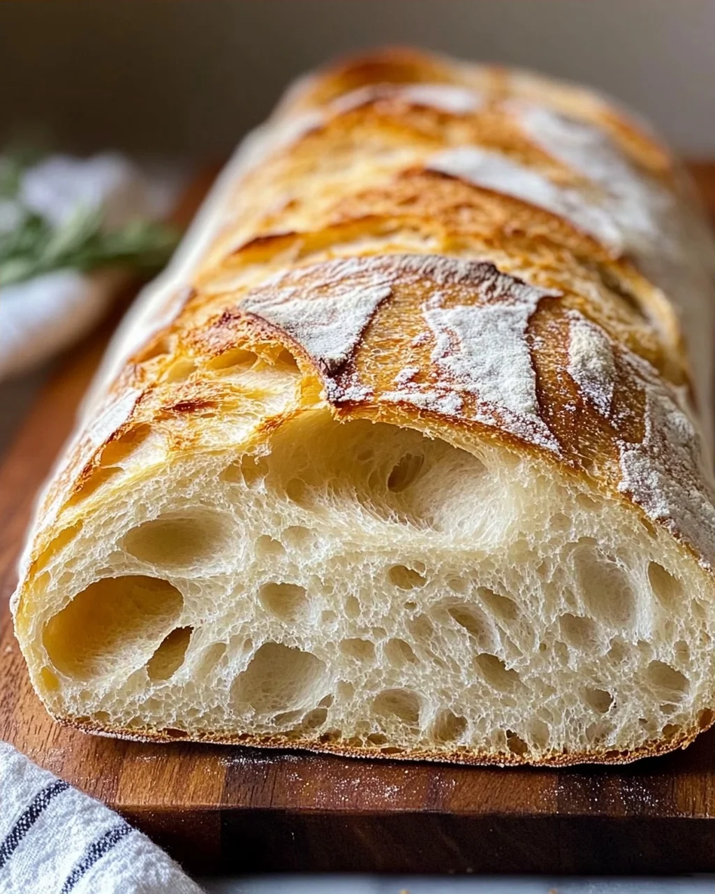 Leckeres Ciabatta-Brot Rezept für frisches Backvergnügen