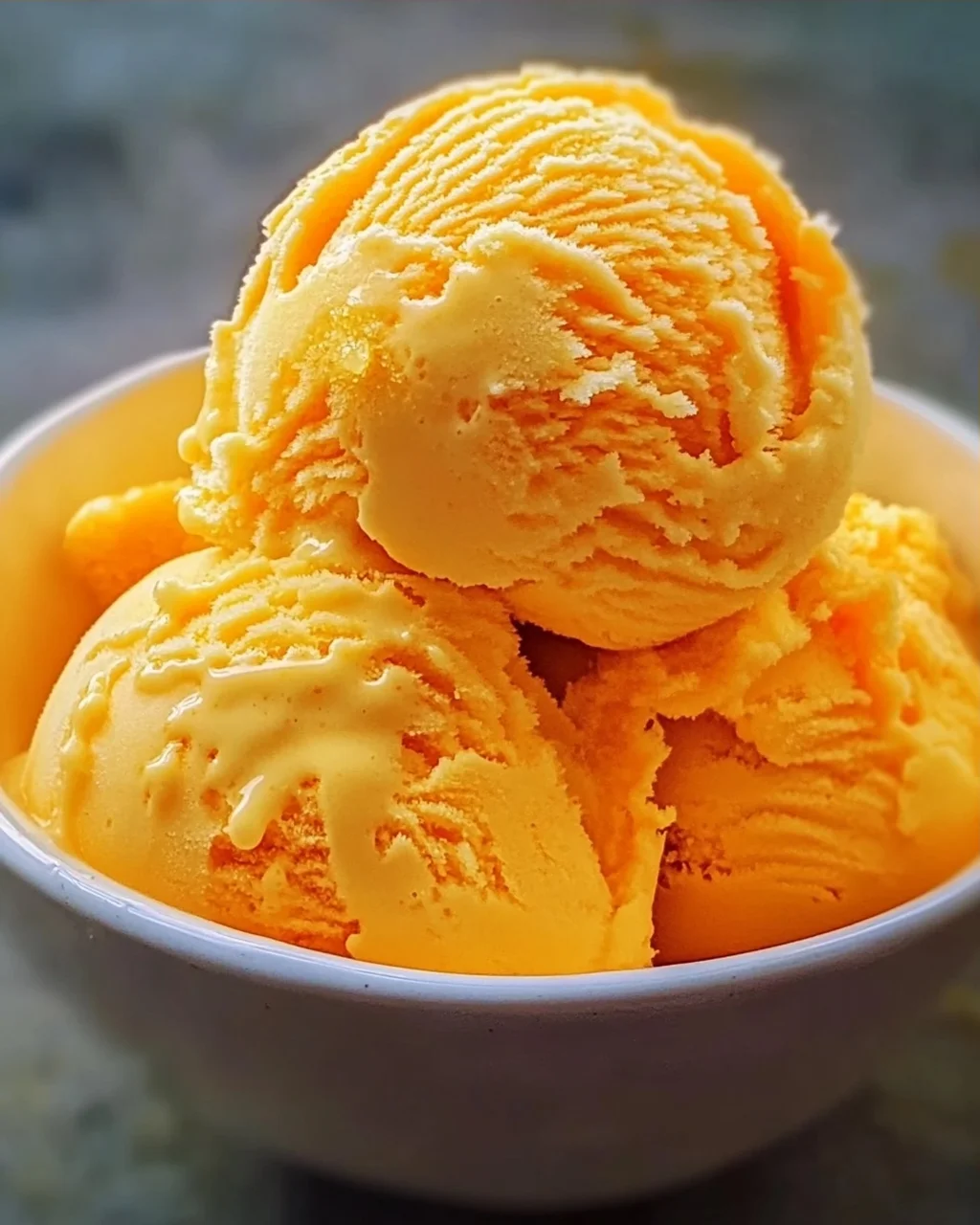 Orangeneis ohne Eismaschine Rezept