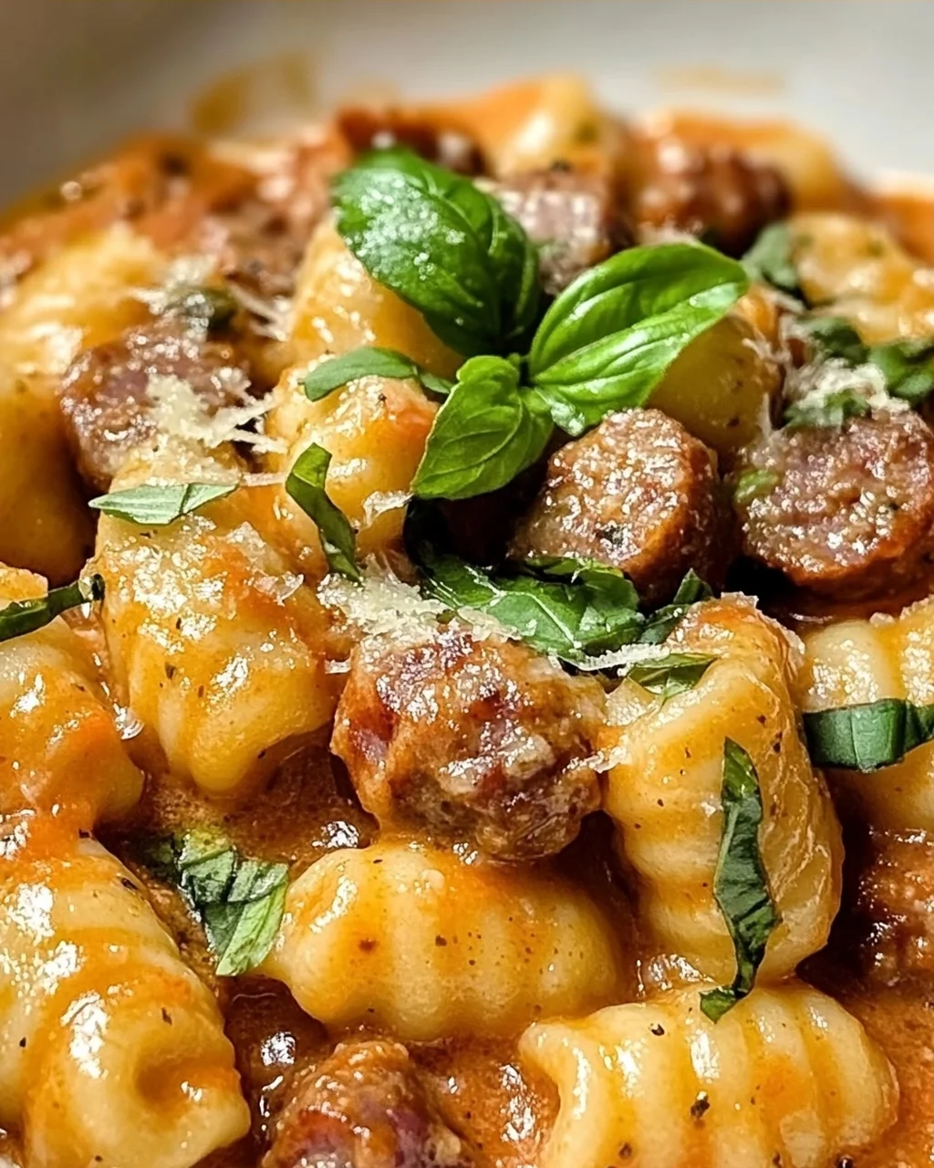Pfannen-Cremige Gnocchi mit Wurst in 30 Minuten