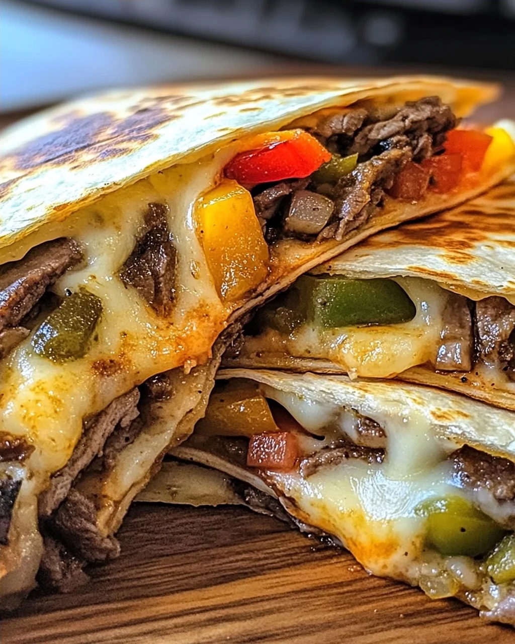 Philly Cheesesteak Quesadilla für ein schnelles Essen