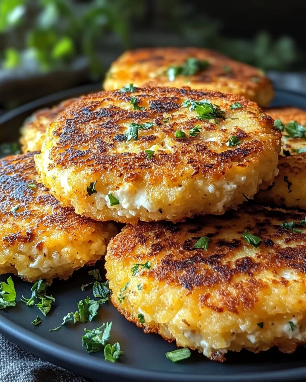 Proteinreiche Hüttenkäsetaler