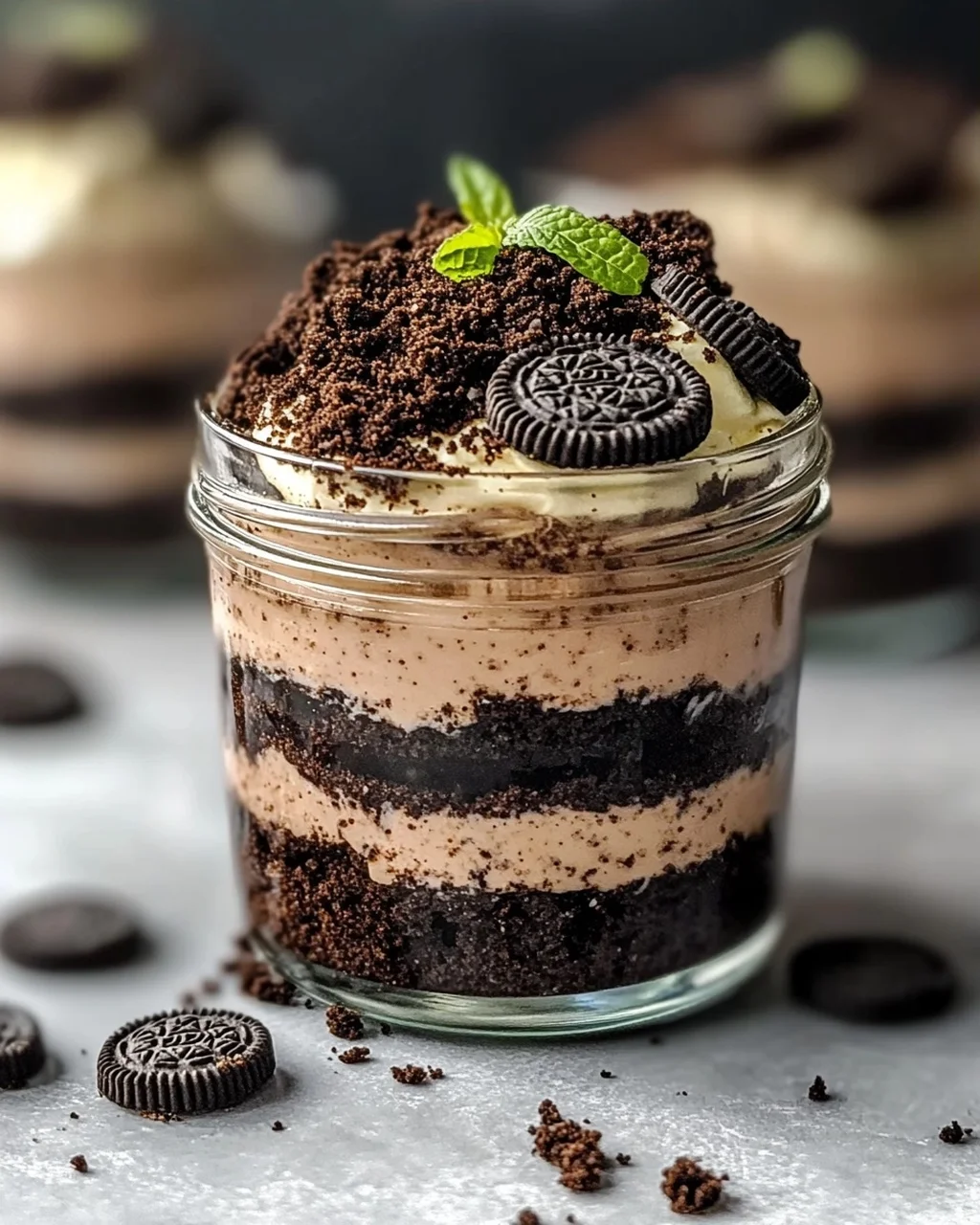 Rezept: Mini Oreo Dirt Cake Jars – Dein schnelles Dessert!