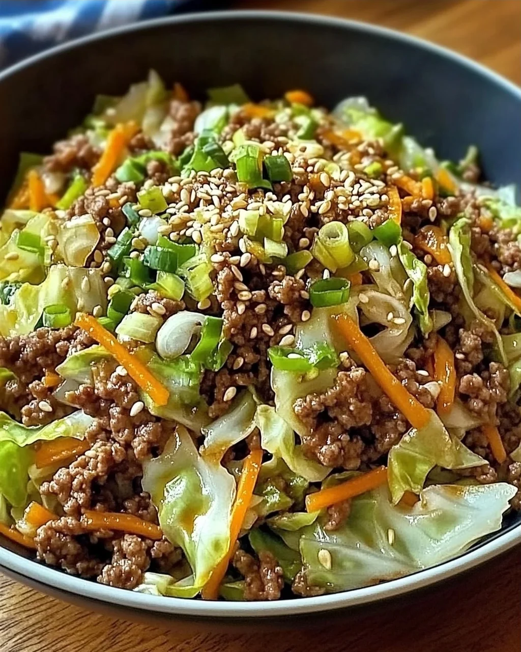 Rinderhackfleisch und Kohl Pfanne in 30 Minuten