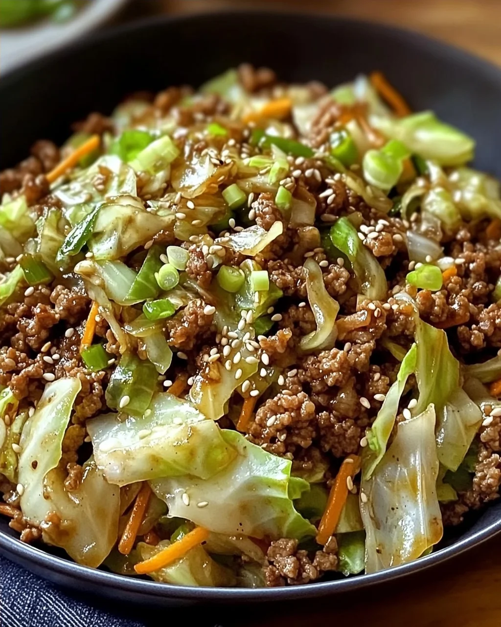 Rinderhackfleisch und Kohl Pfanne in 30 Minuten