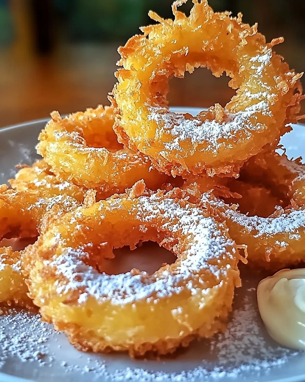 Rum-getränkte frittierte Ananas für jeden Anlass