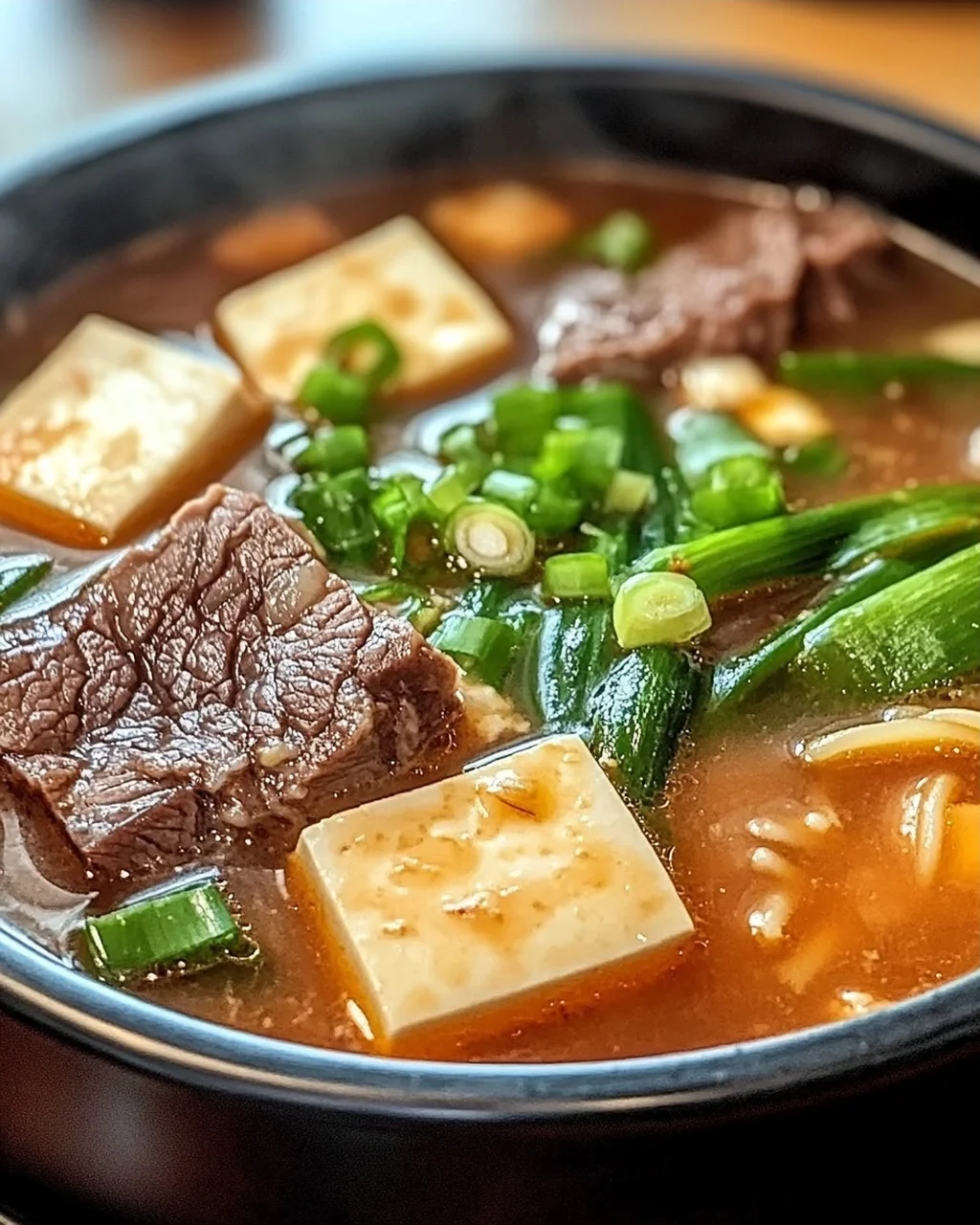 Schmackhafte koreanische Wintersuppe für warme Abende
