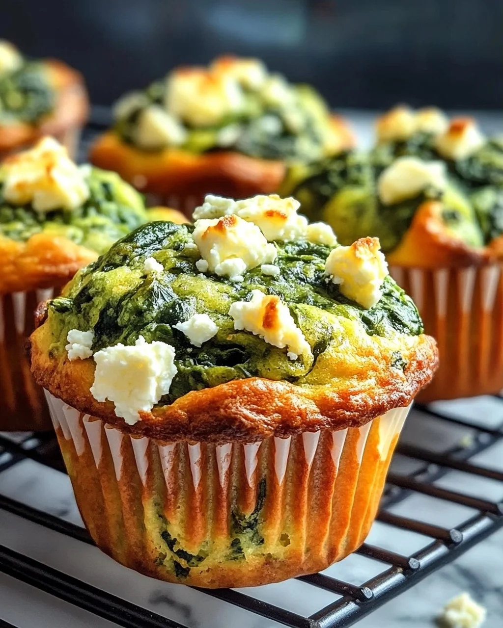 Spinat Feta Muffins