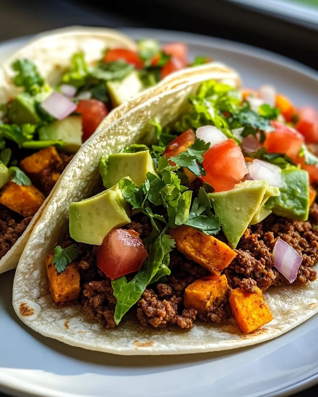 Süßkartoffel Hackfleisch Tacos: Frisch & Lecker mit Salat