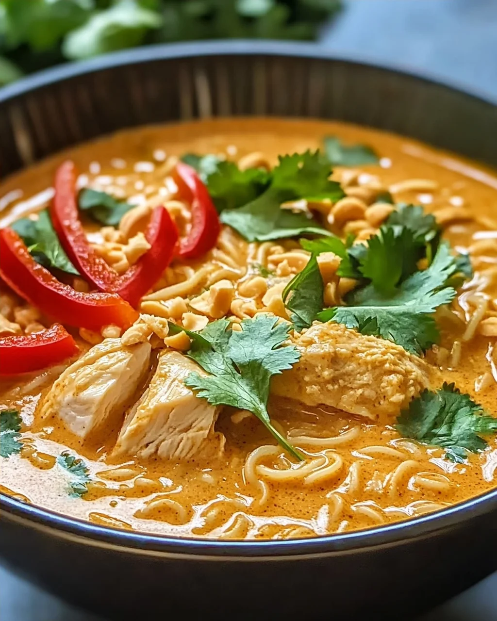 Thai Erdnussbutter Ramen in 40 Minuten zubereiten