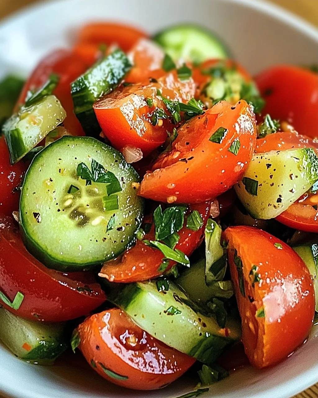 Tomaten-Gurken-Salat