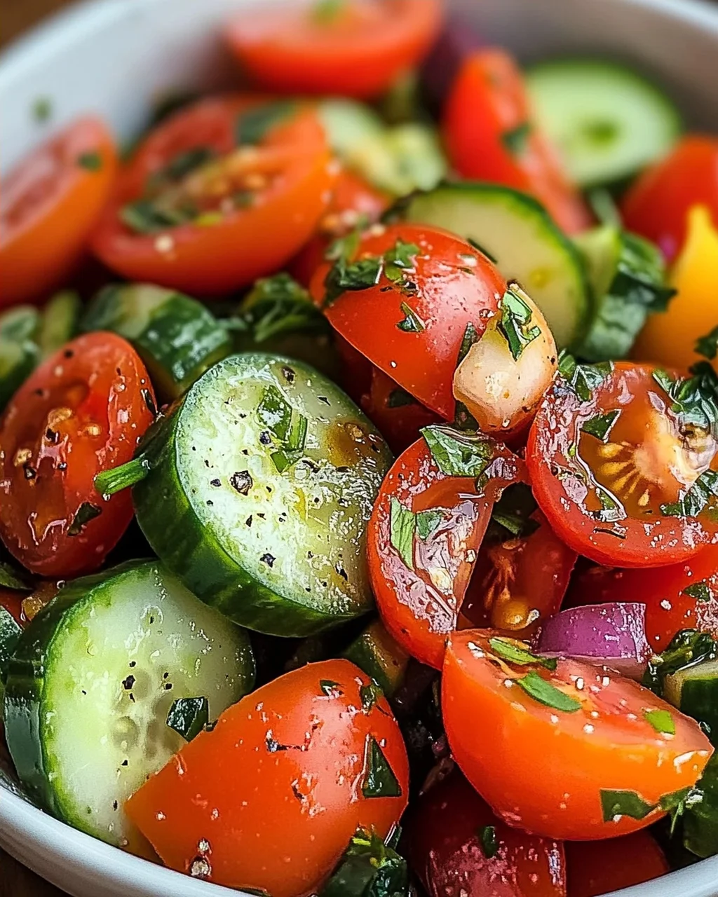 Tomaten-Gurken-Salat
