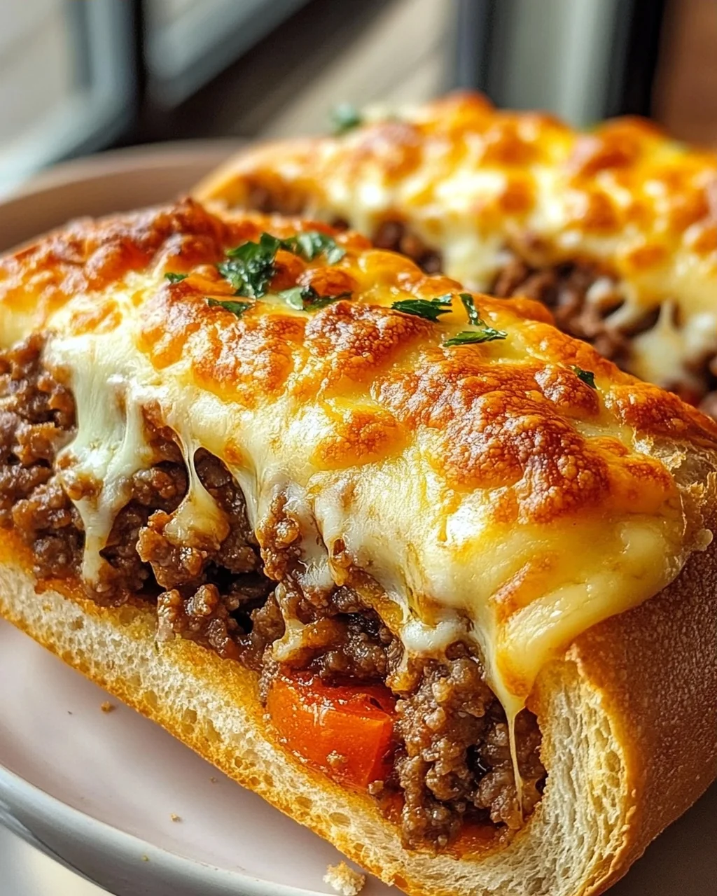Überbackene Hackfleisch Baguettes – Knusprig & Lecker!