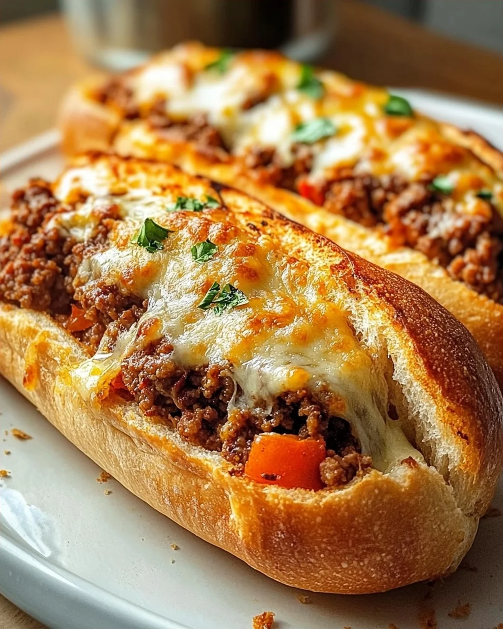 Überbackene Hackfleisch Baguettes – Knusprig & Lecker!