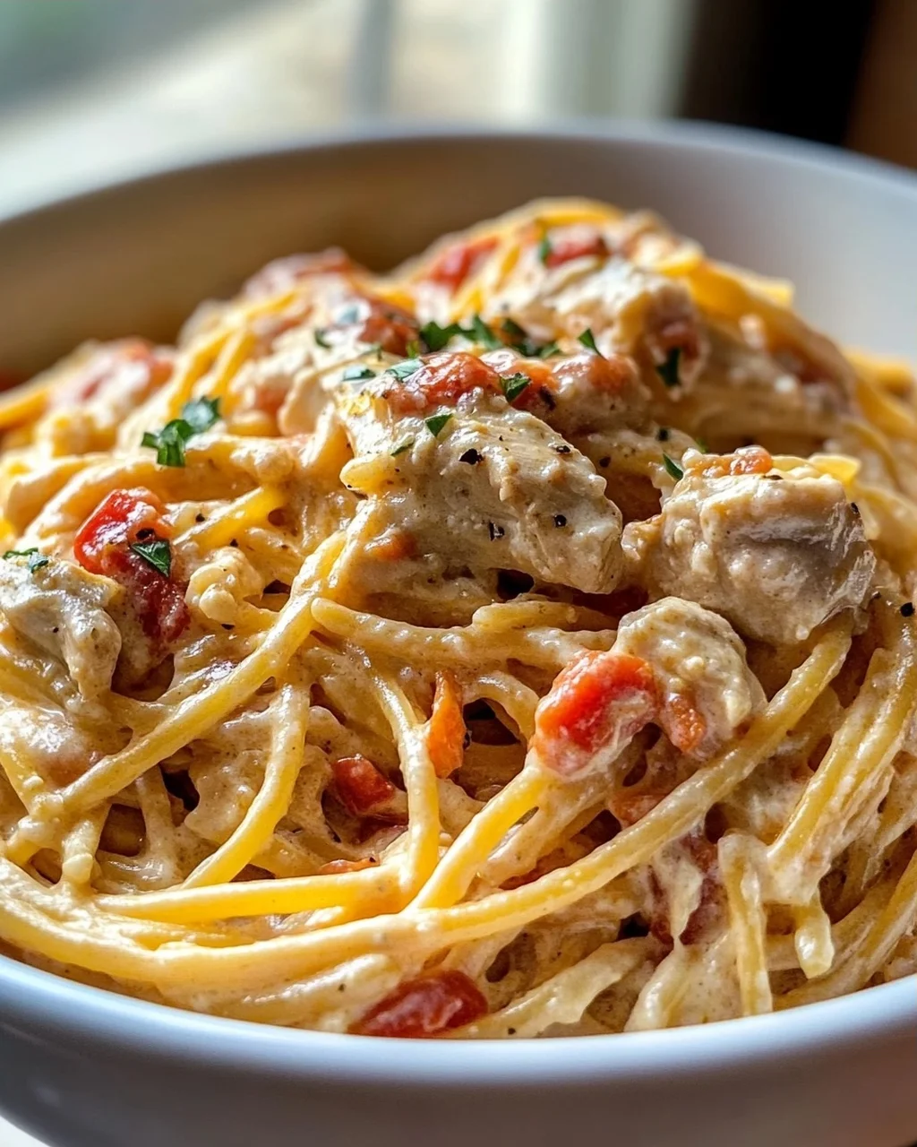 Ultimative Crockpot Hähnchen Spaghetti – Lecker & Einfach!