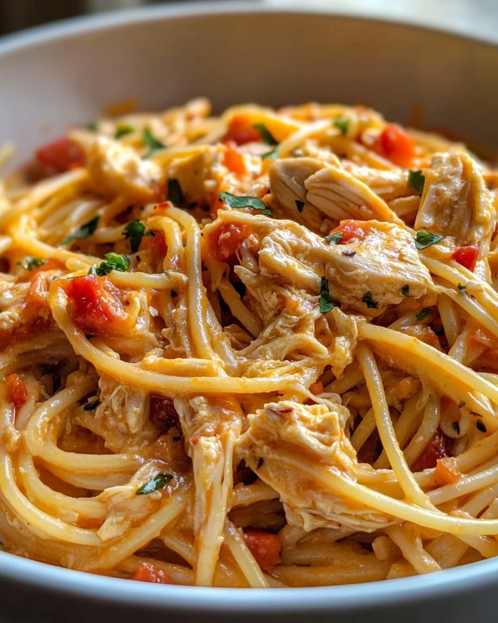 Ultimative Crockpot Hähnchen Spaghetti – Lecker & Einfach!