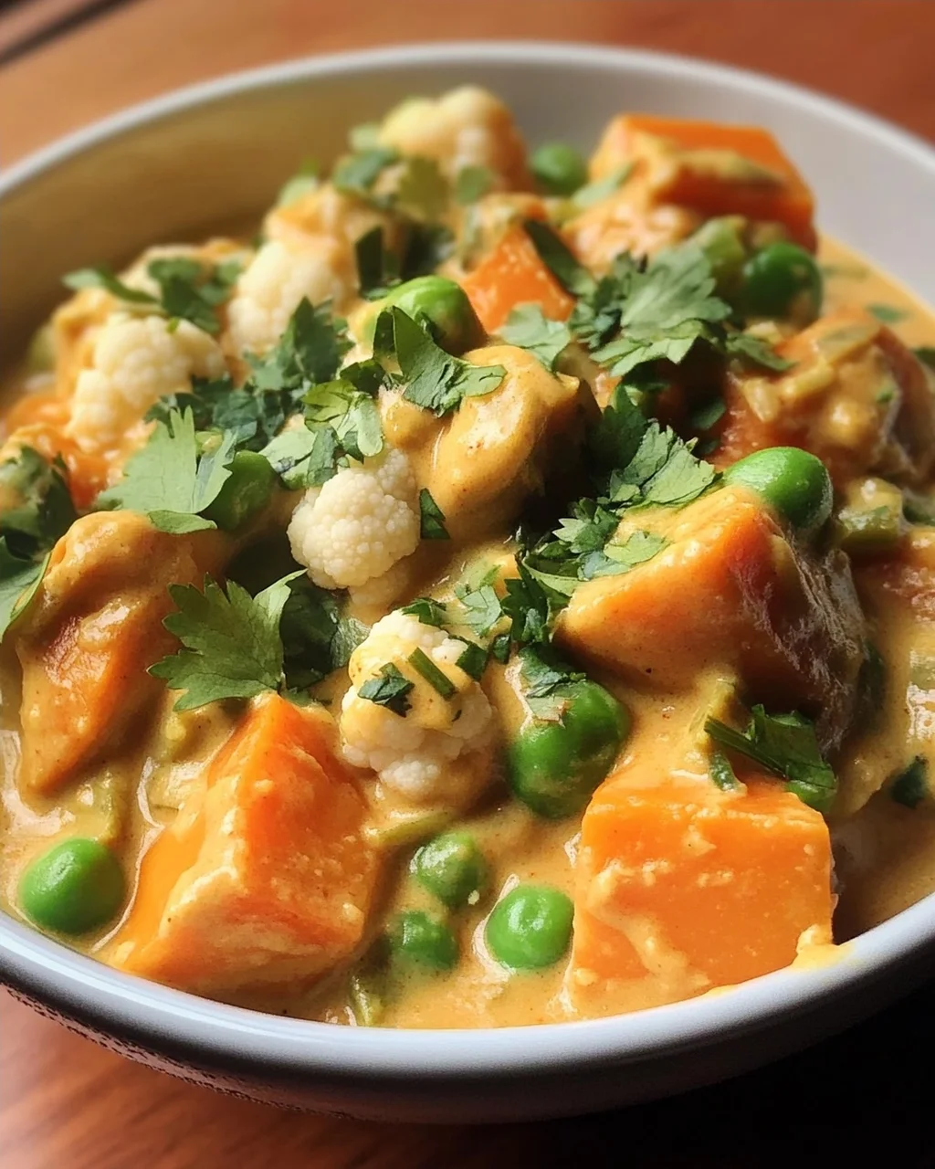 Vegetable Korma with Sweet Potato and Cashew Cream Recipe