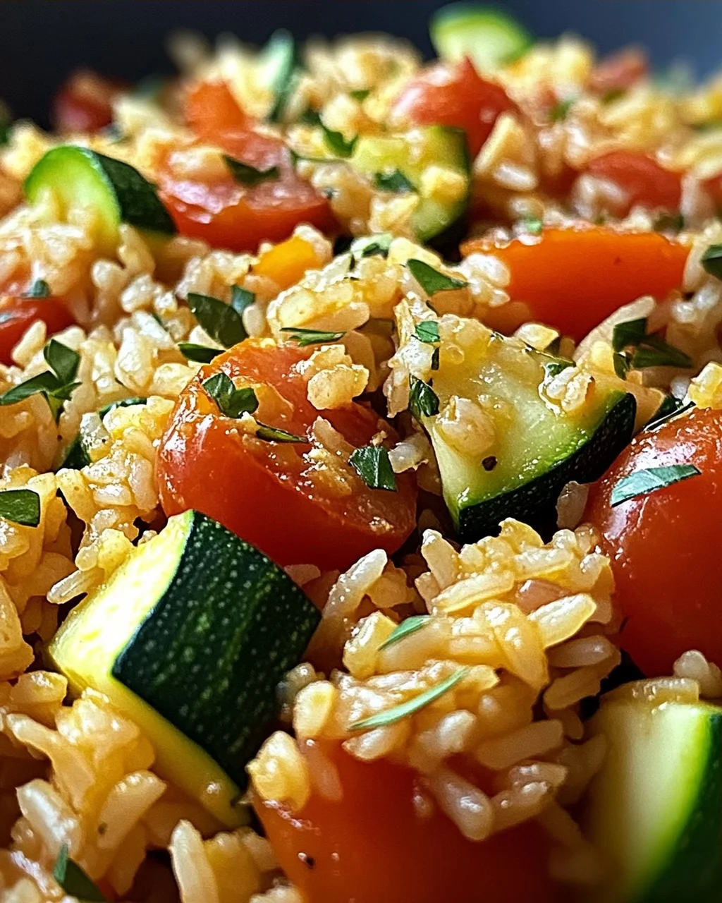 Zucchini-Tomaten-Reis