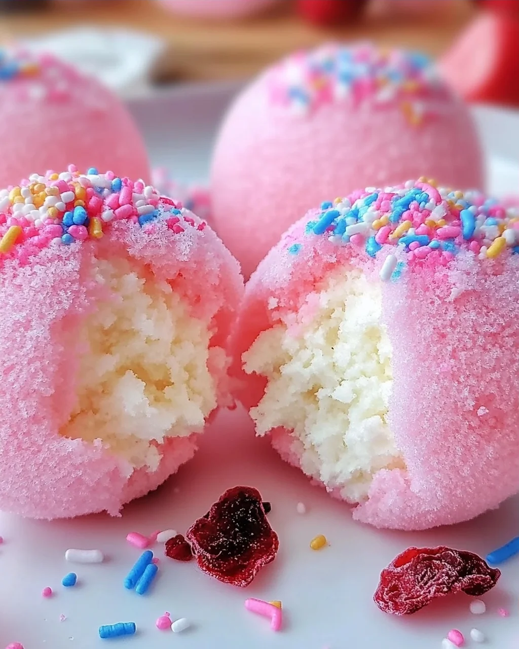 Zuckerwatte Käsekuchen Bomben für Zuhause