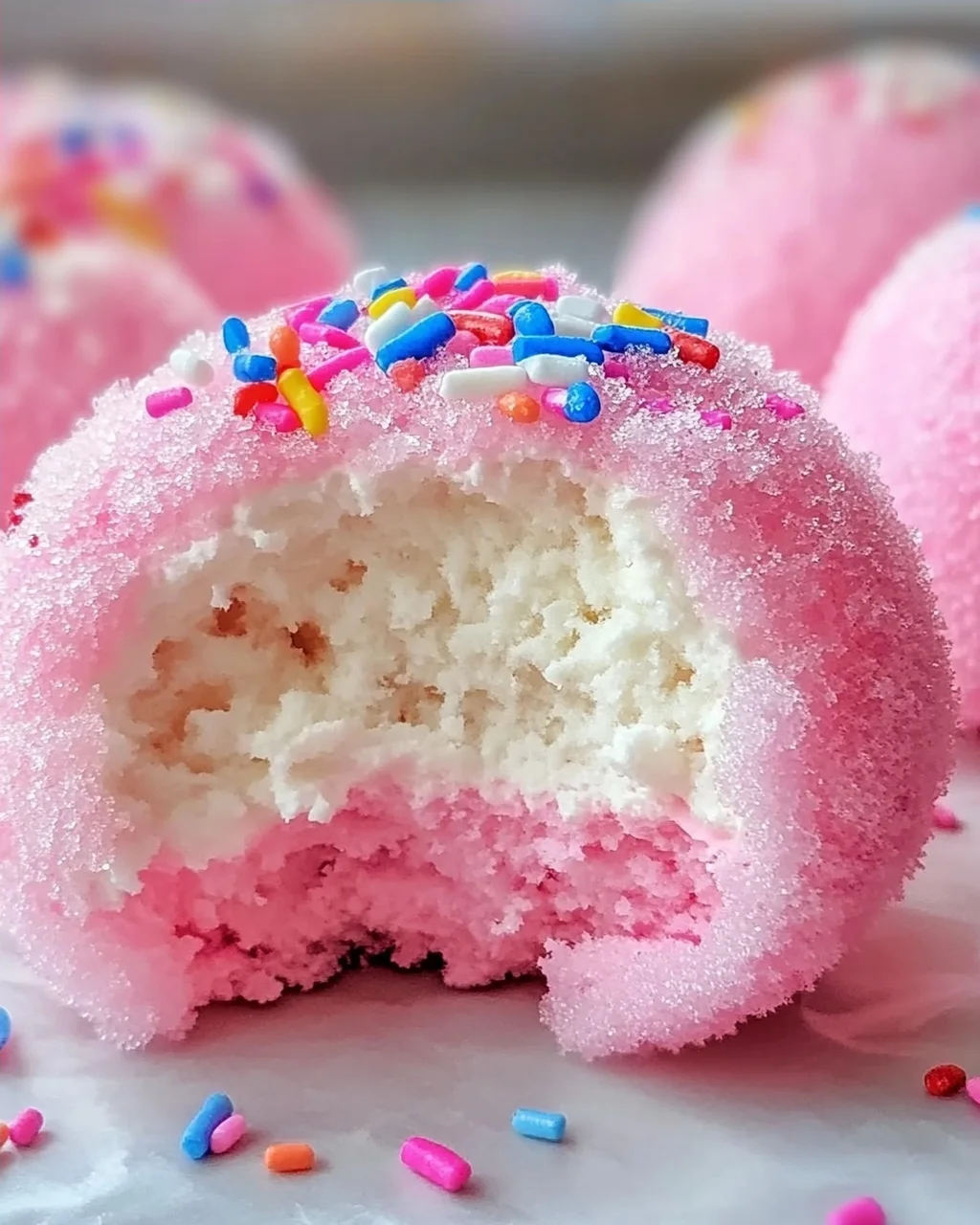 Zuckerwatte Käsekuchen Bomben für Zuhause